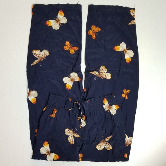 Vintage Pants - VINTAGE Butterfly Print Pants
